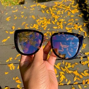 Quay French Kiss Tortoise Gold Mirror Sunglasses